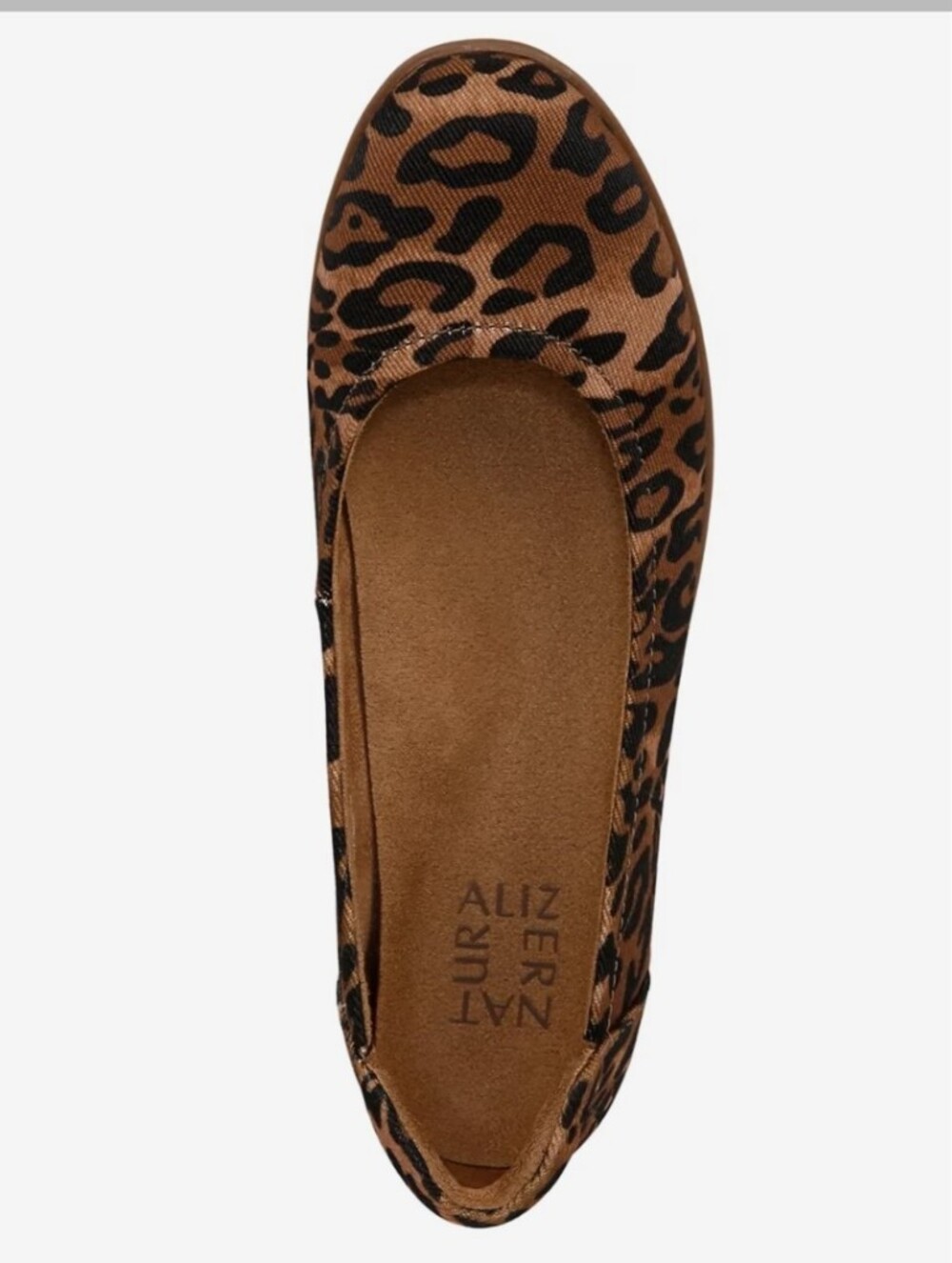 NATURALIZER LEOPARD FLEXY BALLET FLAT SZ 10